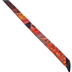 HERMES ORANGE CHACUN FAIT SON NID SILK TWILLY SCARF